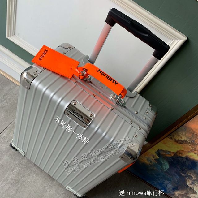 Rimowa拉杆箱 66654 Rimowa x AMBUSH 全鋁鎂合金 全新亮橘色手柄 日默瓦拉箱 行李箱xzx1159